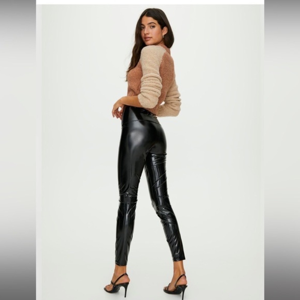 Aritzia Wilfred Daria Leather Leggings Pants XS